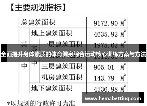 全面提升身体素质的体育健身综合运动核心训练方案与方法